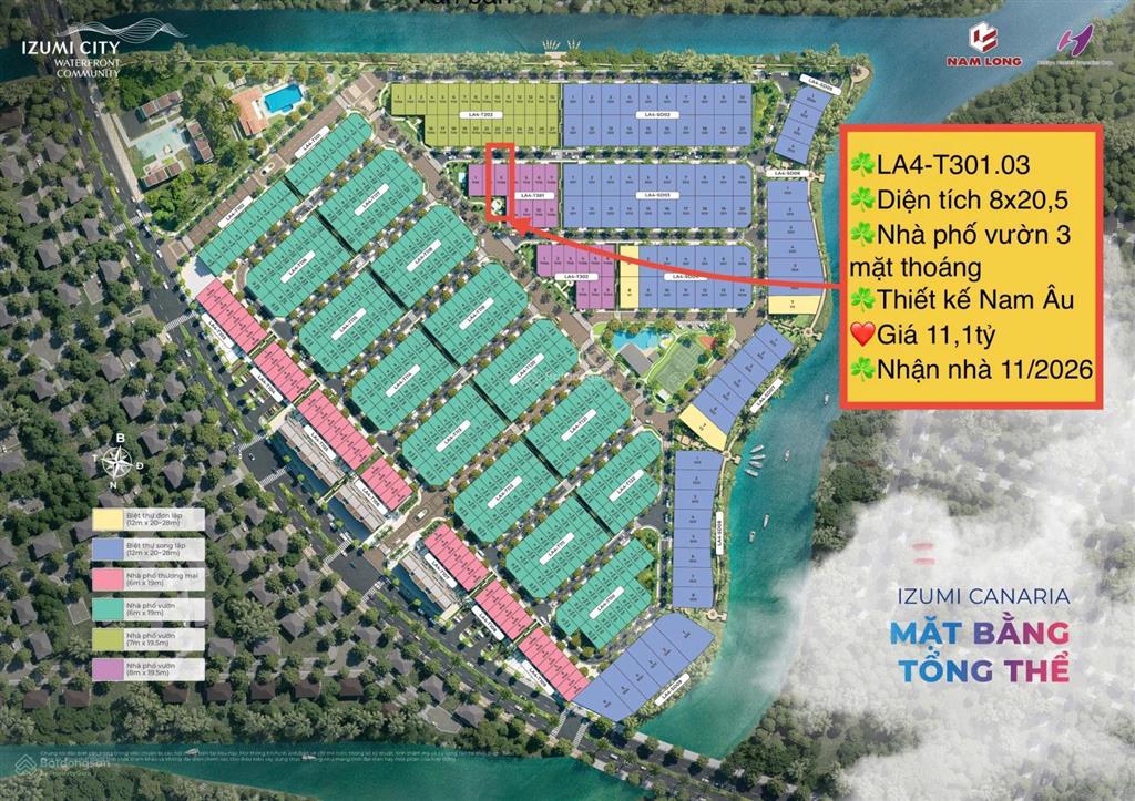 Bán nhà mặt phố tại khu đô thị izumi city, giá ưu đãi 9,524 tỷ, 114m2