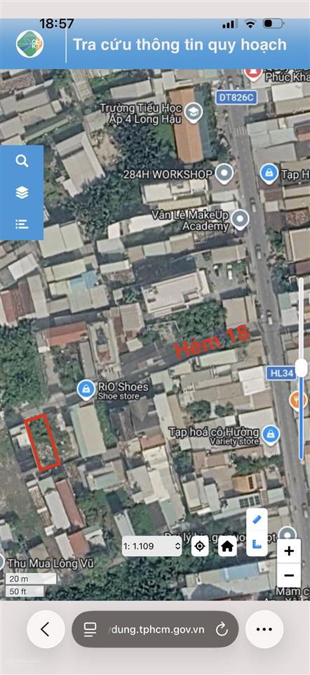 Tôi chính chủ bán gấp đất nền ấp 4, long hậu, la, dt 6,5x19m, giá 3,2 tỷ, sổ hồng, 0945 251 *** duyên