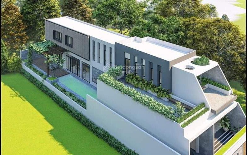Bán villa mặt tiền đt826c  villa hồ bơi, sân vườn