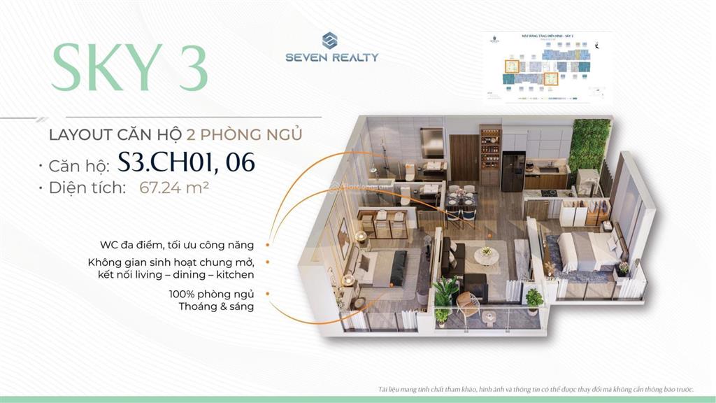 Chiết khấu lên đến 500 triệu cho căn hộ 2pn imperia sky park, view thoáng