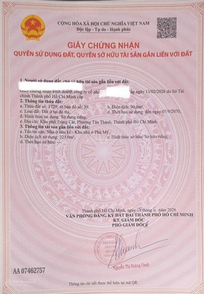 Bán nhà chính chủ tại đường nguyễn tuân, hắc dịch, phú mỹ, 5,5 tỷ diện tích 70 m2