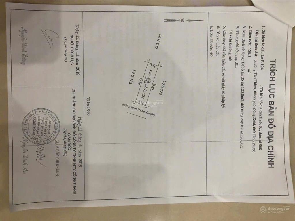 Bán đất full thổ cư phường tân thiện bình phước cũ