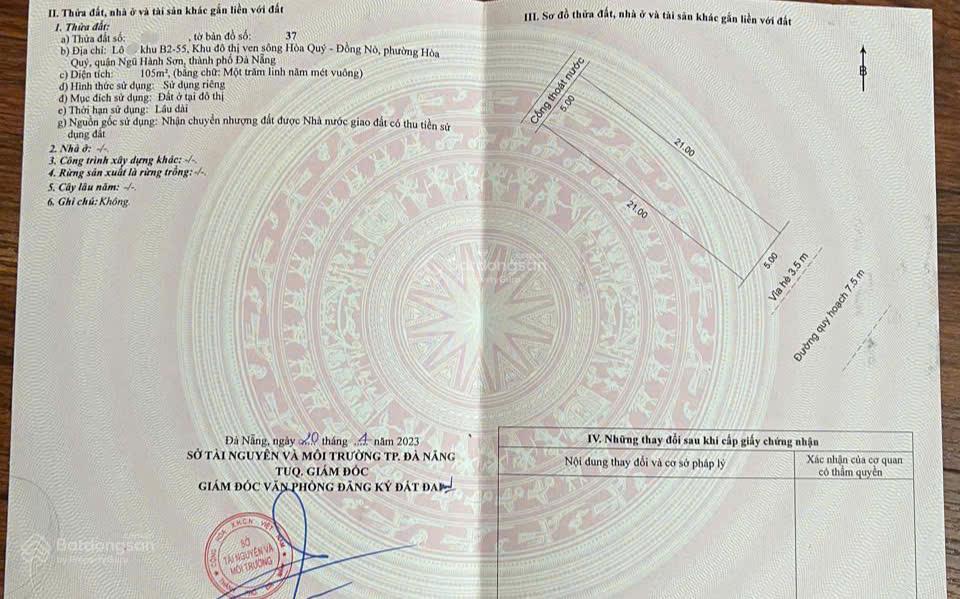 Chính chủ cô sao bán đất hói kiểng 17 khu nam hòa xuân đường 7m5, giá rẻ 4 tỷ