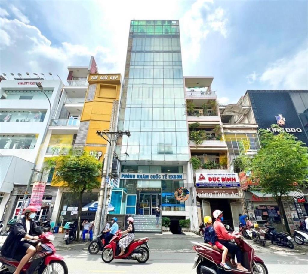 Bán building mt tô hiến thành, q10 dt 9x24m ~1400m² sàn hầm+ 8 tầng hđt 325tr/tháng  giá 95 tỷ