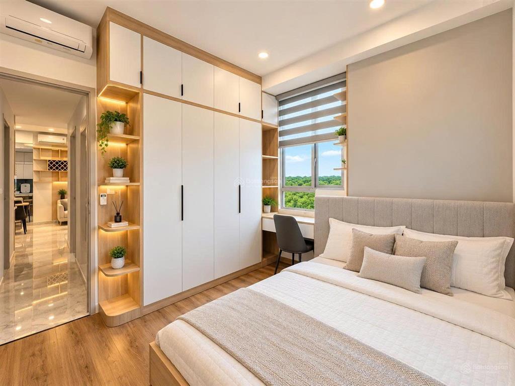 Cho thuê căn góc 3pn full nội thất, ban công ngoài thoáng mát tại thủ thiêm