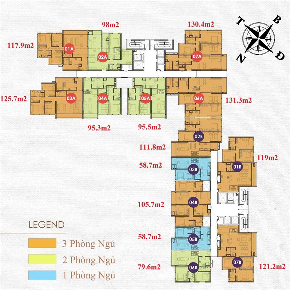 Tôi bán căn hộ tầng 22 chelsea residences  60m², 1pn. sổ đỏ chính chủ