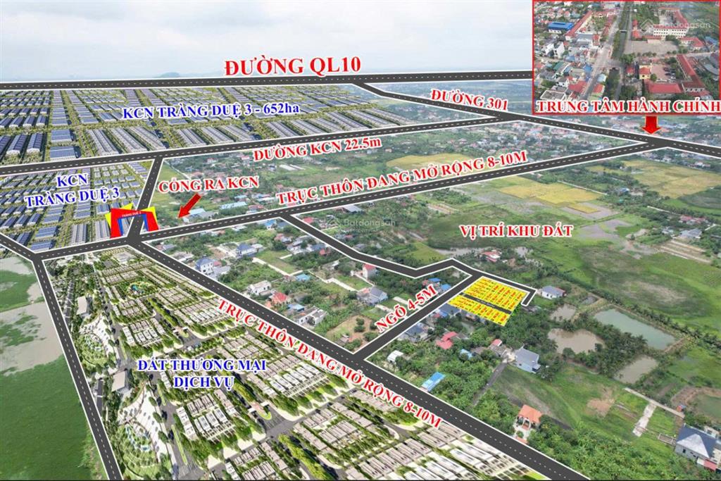 Bán đất tại xã an trường, 800 triệu, 60 m2, cách kcn tràng duệ 3 300m, giá siêu hời
