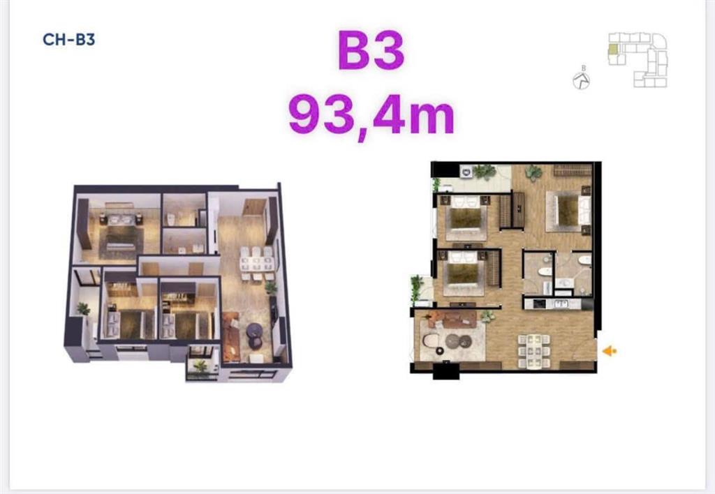 Bán căn hộ chung cư bluegem tower, giá thỏa thuận, 106m2 tại nguyễn bặc, tứ hiệp, thanh trì, hà nội