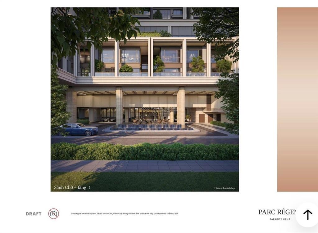 Hot bán duplex tầng trung căn hộ cao cấp 5* parc régent, tại parkcity, 38 tỷ, 329,6m, 4pn, 5wc