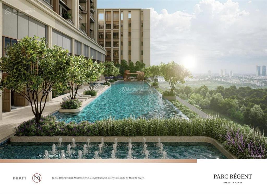 Hot bán duplex tầng trung căn hộ cao cấp 5* parc régent, tại parkcity, 38 tỷ, 329,6m, 4pn, 5wc