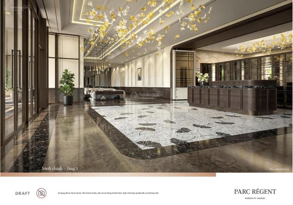 Hot bán duplex tầng trung căn hộ cao cấp 5* parc régent, tại parkcity, 38 tỷ, 329,6m, 4pn, 5wc