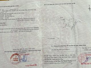 Bán đất 2 mặt tiền điện bàn bắc