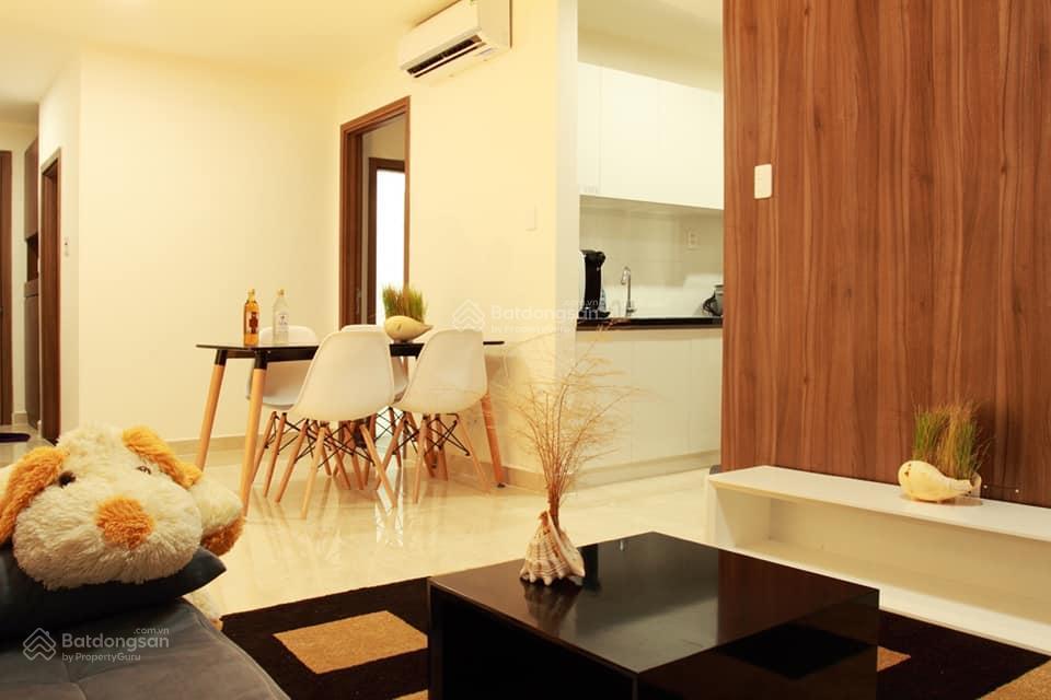 Cho thuê căn 1 phòng nội thất cơ bản có điều hòa, rèm bếp, tủ lạnh giá 9,5 triệu