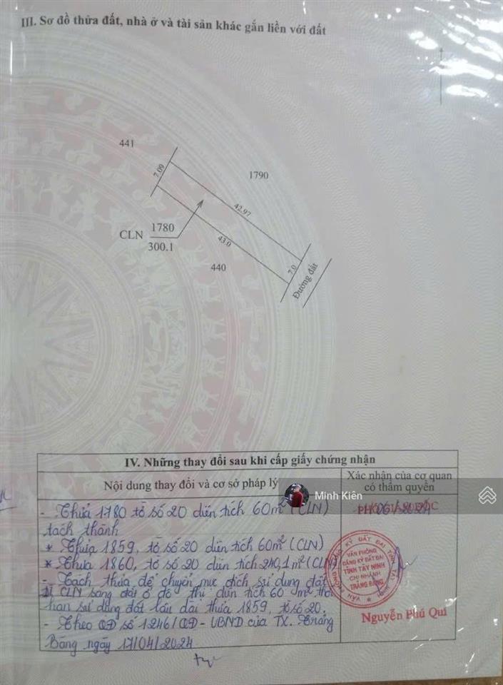 Chỉ 900 triệu để sở hữu ngay lô đất đường suối sâu gần kcn trảng bàng, 300m², sổ hồng riêng