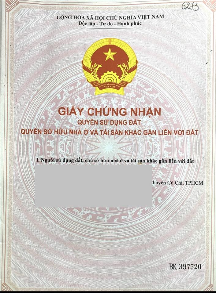 Chính chủ bán lô góc 2 mặt tiền 1.520,3m2 sẵn nhà vườn  nguyễn văn khạ, phú hòa đông, củ chi