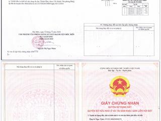 Thanh lý ngân hàng 5x16=81m2/giá 1.58tỷ tân hiệp, hóc môn, đất thổ cư 100%, xây tự do
