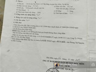 Bán nhà đường song hành, bệnh viện hóc môn, 4x10=40m2, hoàn công, sổ riêng, 1,3 tỷ