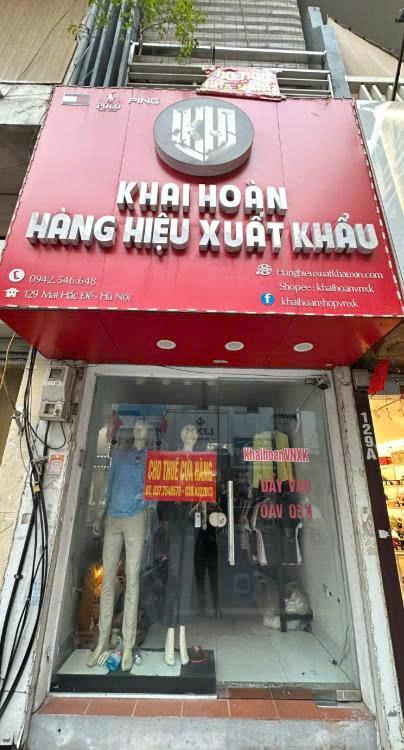 Cho thuê Mặt bằng kinh doanh tại 129, phố Mai Hắc Đế, Nguyễn Du,Hai Bà Trưng, Hà Nội