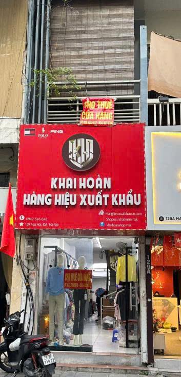 Cho thuê Mặt bằng kinh doanh tại 129, phố Mai Hắc Đế, Nguyễn Du,Hai Bà Trưng, Hà Nội