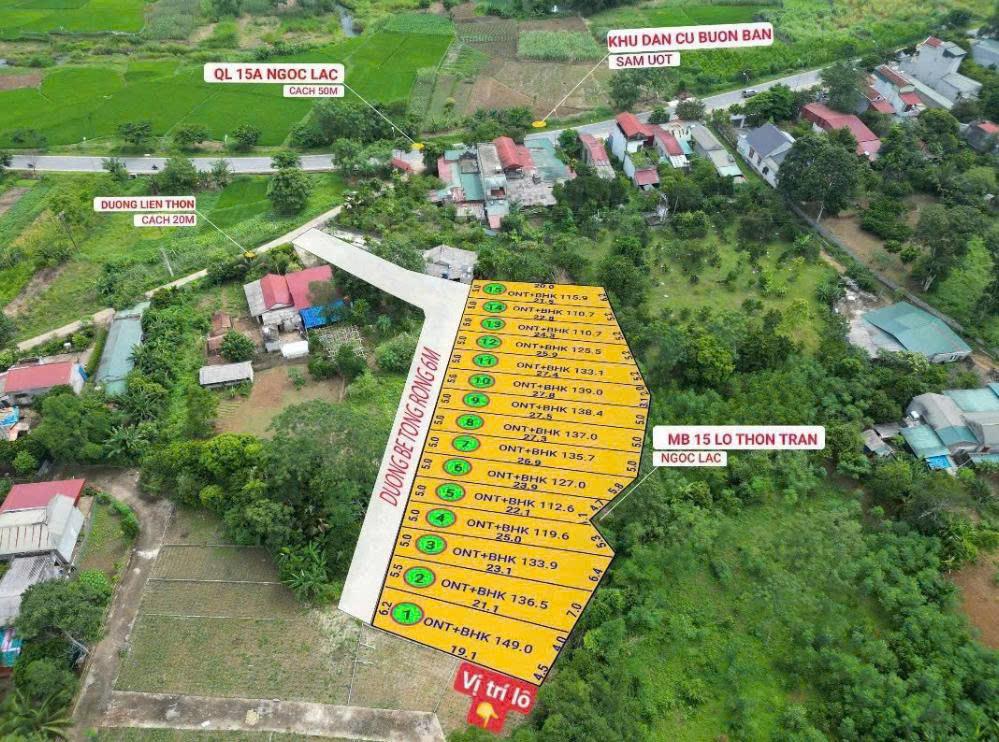 Chính chủ bán mảnh đất 100m2. Giá 165 triệu bao sang tên.