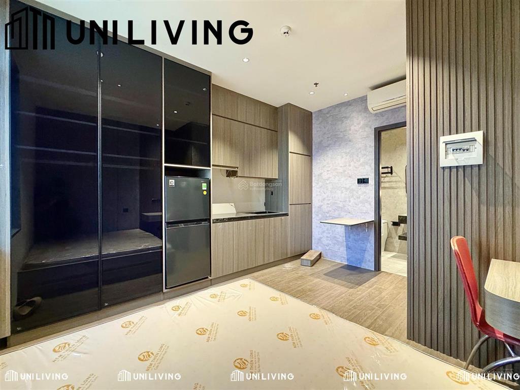 Modern studio tại trần quý cáp, bình thạnh. tone gỗ ấm sang trọng, full nội thất, thang máy, hầm xe
