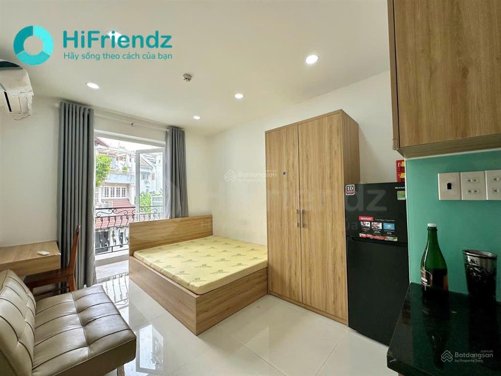 Studio full nội thất | cửa sổ  ban công gần mai chí thọ sau the sun