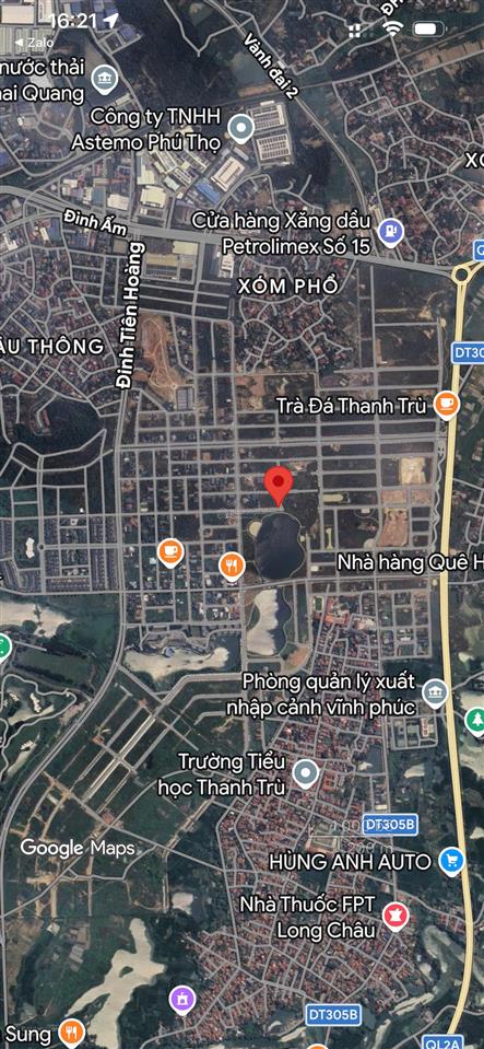 Lô góc biệt thự view hồ kđt nam vĩnh yên. giá hợp lý