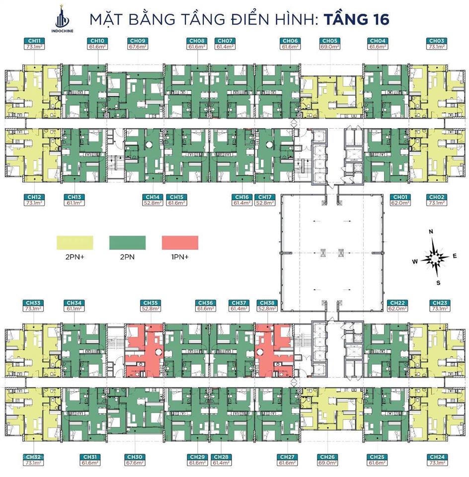 Bán căn hộ 73m2, 2pn, 2wc tại chung cư yên bình complex, phổ yên, thái nguyên, giá 1,8 tỷ