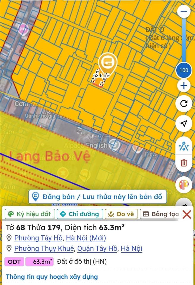 [chính chủ] bán nhà riêng quy hoạch an toàn ngõ hoàng hoa thám, tây hồ