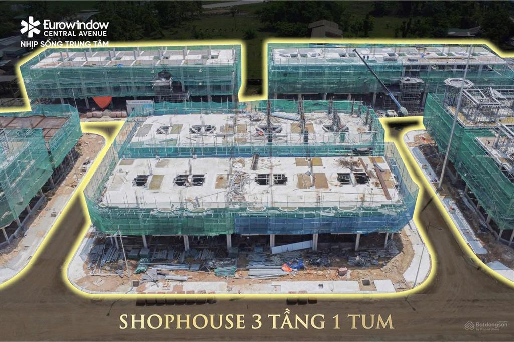 Căn shophouse 120m2 dự án eurowindow central avenue  giá gốc cđt chiết khấu cao