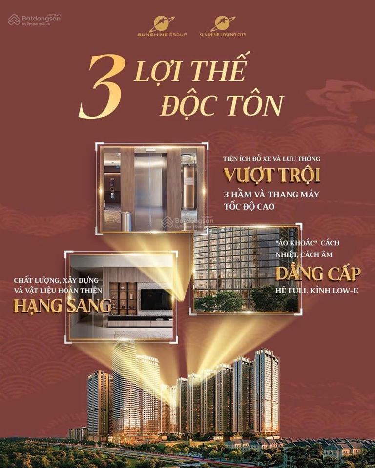 Bán căn hộ chung cư 3pn, 2wc tại sunshine legend city, 5,9 tỷ, 116 m2, hàng hiếm uy tín
