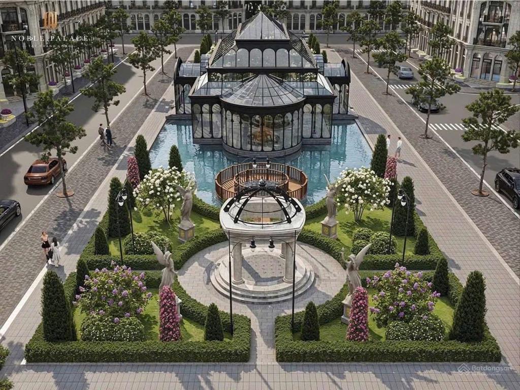 Biệt thự hoàng gia pháp 150m2 song lập, thiết kế phong cách cổ điển, bể bơi riêng từng căn, có hầm
