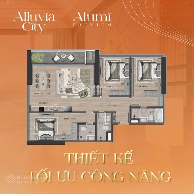 Bán căn hộ 1pn tại alumi  alluvia city, 2,2 tỷ, 35m2, view đẹp, tốt