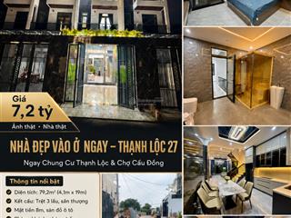 Khách tìm nhà đẹp thạnh lộc đừng bỏ qua căn này