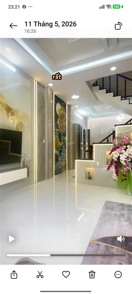 Xe tải đậu cửa nhà mới 4 tầng khu nhà lầu cao cấp lê văn khương  thông hiệp thành 13  quận 12