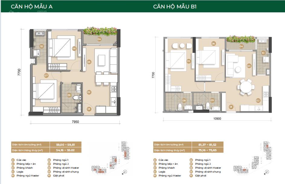 Căn hộ 2pn lựa chọn tối ưu cho gia đình trẻ sở hữu căn hộ ven sông mizuki park chỉ 4,29 tỷ