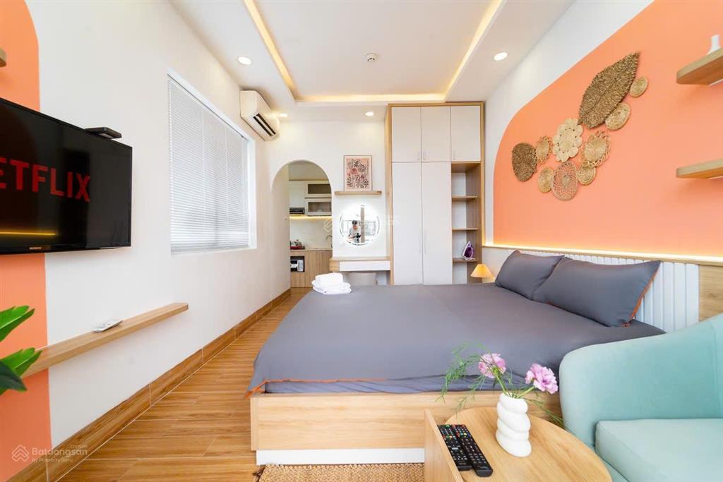 Cho thuê căn hộ studio cửa sổ  ban công full nội thất gần cầu kiệu giáp q1, q3 giá chỉ 7tr5/th