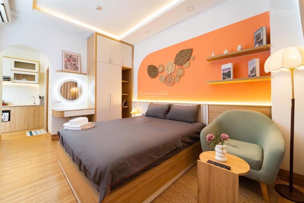 Cho thuê căn hộ studio cửa sổ  ban công full nội thất gần cầu kiệu giáp q1, q3 giá chỉ 7tr5/th