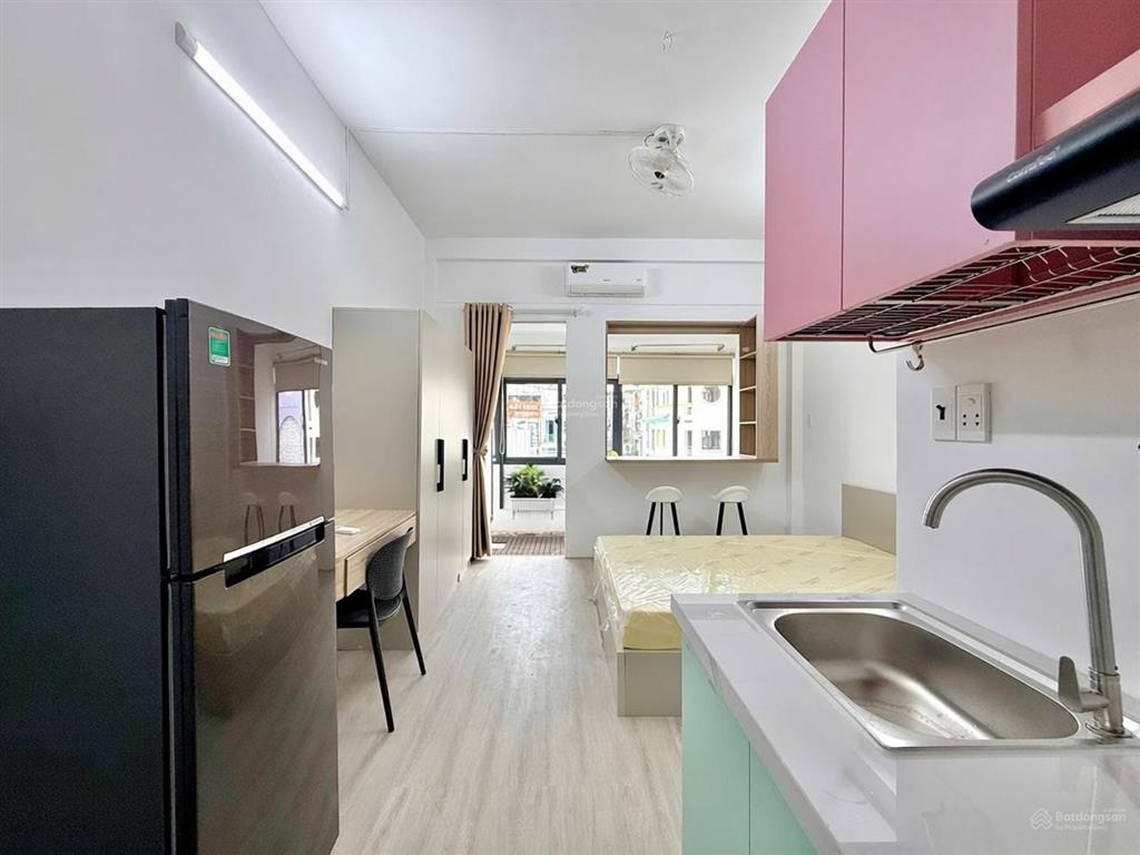 Cho thuê căn hộ mới 100% studio  1pn balcon đường lê văn sỹ giá chỉ 7,5tr/th