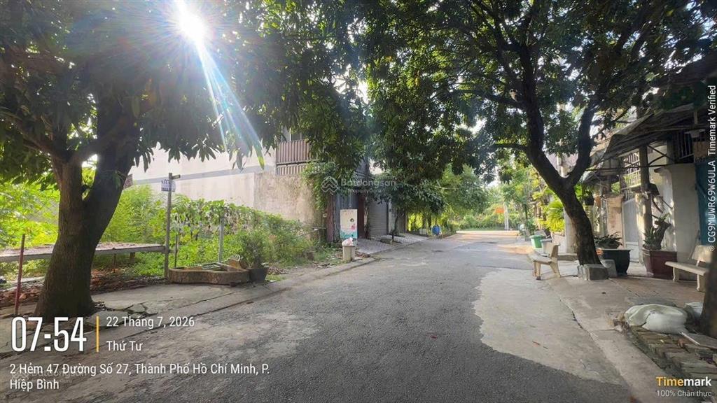 Lô đất đẹp  rẻ  hiểm có khu bên sông đường số 27, p. hiệp bình chánh, thủ đức. gần tttm gigamall