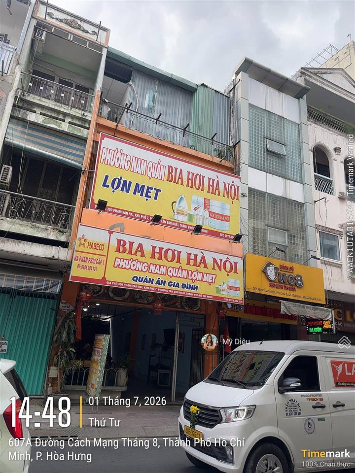 Bán nhà mặt tiền phạm văn hai, tân bình  5,4x34m  nở hậu 7,5m  ctxd hầm + 7 tầng  giá 38 tỷ