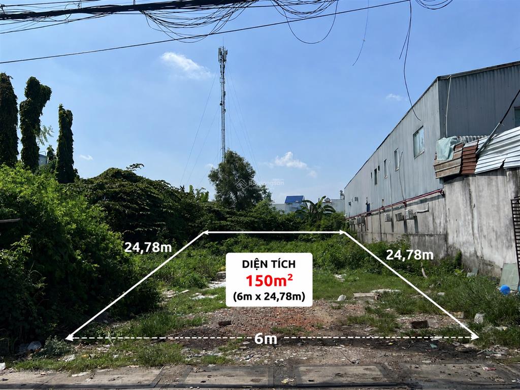 Đất ngộp giá mềm 1 sẹc ql22 cách bv xuyên á 4km 150m² 1,2 tỷ sổ hồng riêng