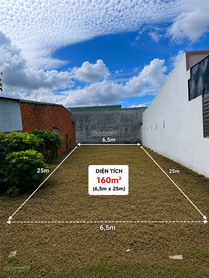 Ngay cầu vượt củ chi, cách vinhome 15p chạy xe. chủ ngộp cần ra lô đất 160m² 1 tỷ shr