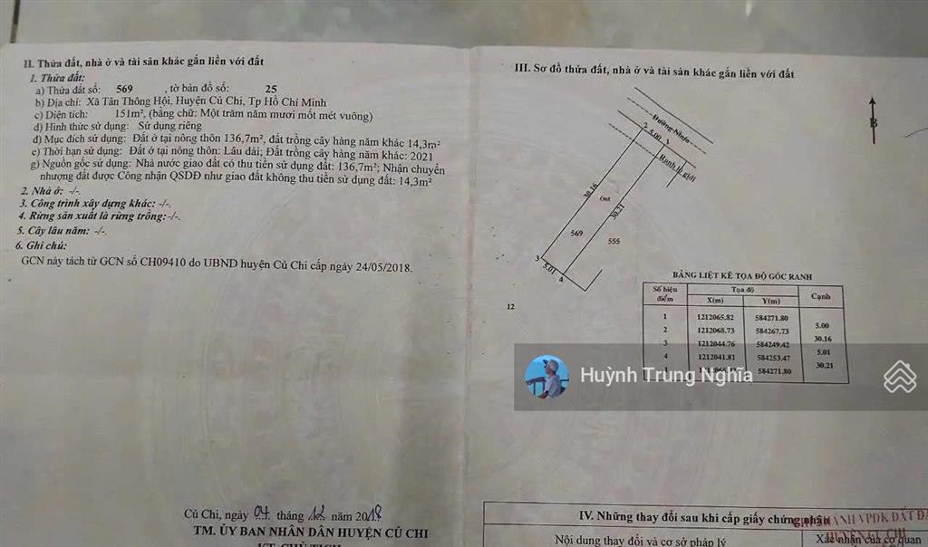 Bán gấp đất shr (dt 5x30m, giá 950tr) đường lê minh nhựt, xã tân thông hội, ngay vinhome hm