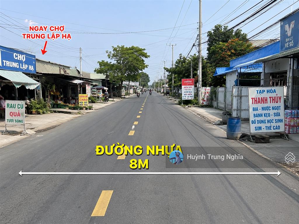 Bán gấp đất shr ( dt 5x21m giá 730tr ) đường tỉnh lộ 2 ngay ngã tư trung lập hạ  củ chi