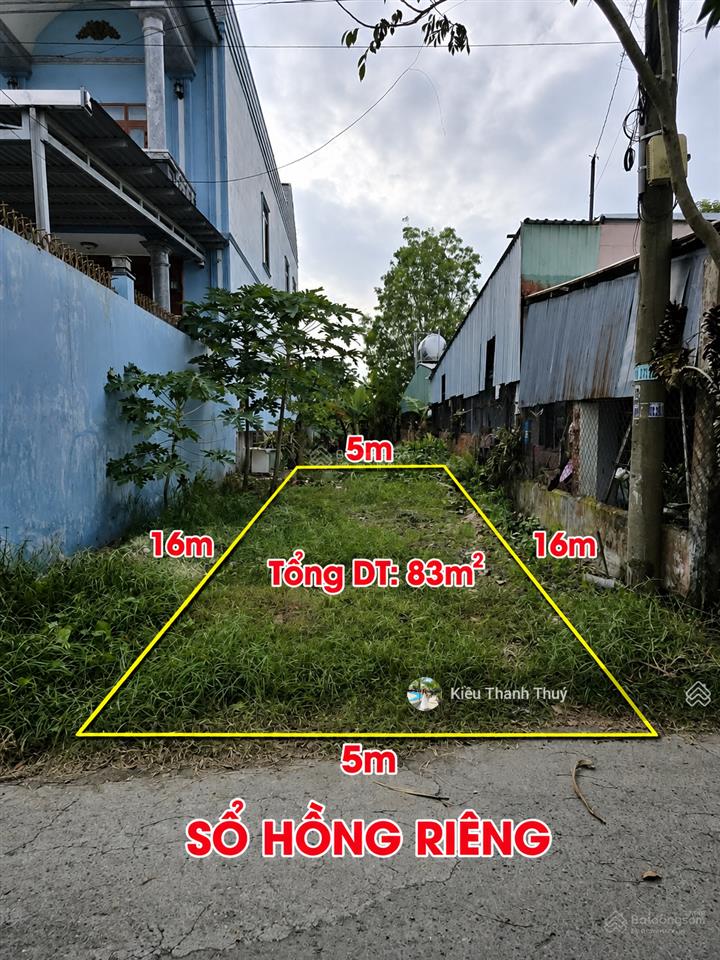 Đất 83m² phù hợp khách mua về xây nhà ở! đ. nguyễn văn hoài, tân an hội. giá 900 triệu