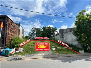 Cần bán lô đất dt 200m² full thổ ngay trung tâm thị trấn trảng bàng, giá 640 triệu, sổ riêng