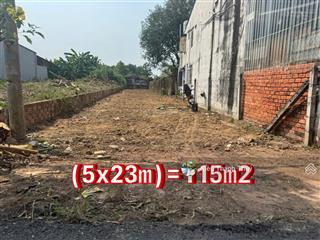 Đất gần vinhome! lô đất 114m2(5x23)giá 1tỷ1 đường nguyễn thị lắng xã tân phú trung, củ chi shr