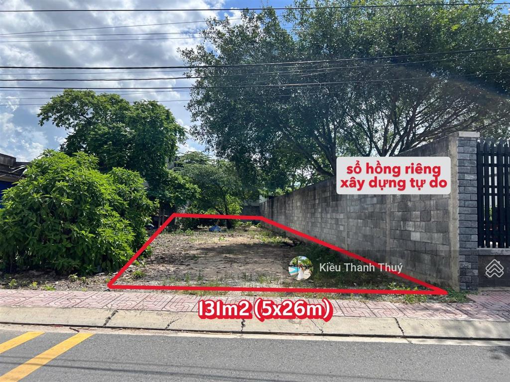 131m2/1,120 tỷ. ngay tỉnh lộ 2 tân phú trung, củ chi, đất sát bên vinhome hóc môn, sổ riêng