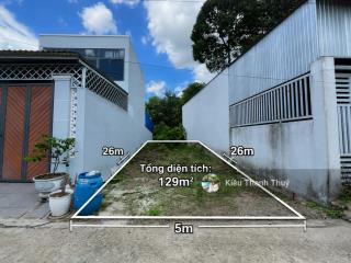 Đầu tháng chủ kẹt tiền kinh doanh bán lô đất 129m2/1,100 tỷ. shr. đ.trần tử bình, tân thông hội